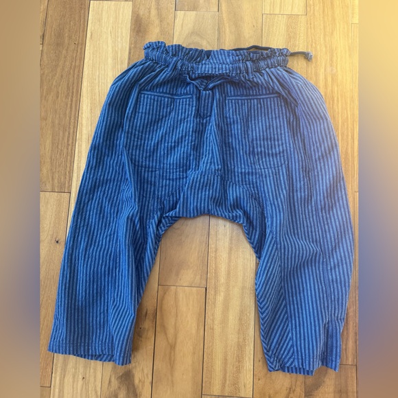 Free People Runyon oversized harem paperboy pant drop size extra small xs blue - Picture 6 of 7